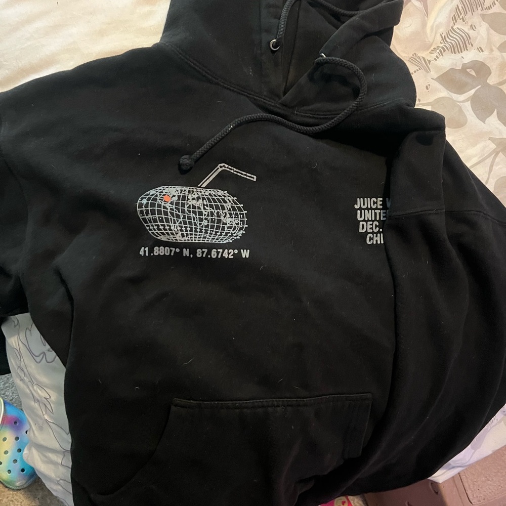 Black Hoodie with Graphic Design